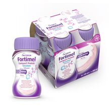 NUTRICIA FORTIMEL COMPACT PROTEIN GUSTO FRUTTI ROSSI RINFRESCANTI 4 BOTTIGLIE DA 125 ML