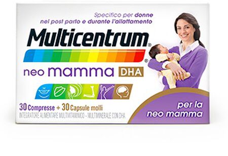 MULTICENTRUM NEO MAMMA DHA 30 COMPRESSE + 30 CAPSULE MOLLI image not present
