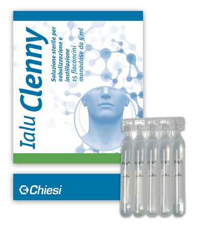IALU CLENNY 15 FLACONCINI 5 ML SOLUZIONE STERILE PER NEBULIZZAZIONE E INSTILLAZIONE CON ACIDO IALURONICO image not present