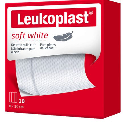 LEUKOPLAST SOFT WHITE 100 X 8 CM 10 PEZZI image not present