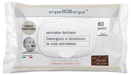 FIOCCHI DI RISO ACQUA NON ACQUA SENZA PROFUMO 60 SALVIETTE image not present