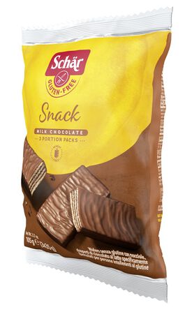SCHAR SNACK CON CIOCCOLATO AL LATTE E NOCCIOLE 3 WAFER X 35 G image not present