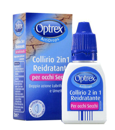 GOCCE OCULARI OPTREX ACTIDROPS 2IN1 REIDRATANTE OCCHI STANCHI 1 PEZZO image not present