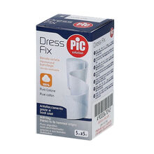 BENDA IN GARZA IDROFILA ORLATA PIC DRESSFIX 5X500CM FUSTELLA