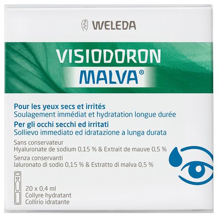GOCCE OCULARI VISIODORON MALVA 20 MONODOSE DA 0,4 ML image not present