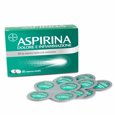 ASPIRINA DOLORE E INFIAMMAZIONE*20 cpr riv 500 mg image not present