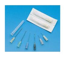 AGO IPODERMICO STERILE GAUGE23 PER 1 POLLICE. CONO LUER. CONFEZIONATO SINGOLARMENTE IN BLISTER. SCATOLA 100 PEZZI