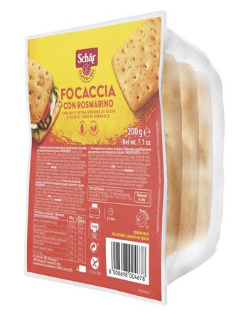 SCHAR FOCACCIA CON ROSMARINO SENZA LATTOSIO 200 G image not present