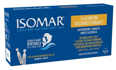 ISOMAR FLACONCINI DECONGESTIONANTI SOLUZIONE IPERTONICA 20 FLACONCINI 5 ML image not present
