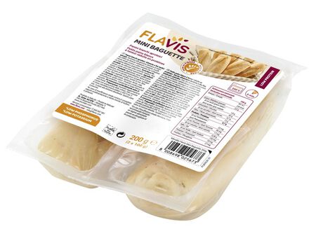 FLAVIS MINI BAGUETTE PANINI BIANCHI APROTEICI 2 PEZZI DA 100 G image not present