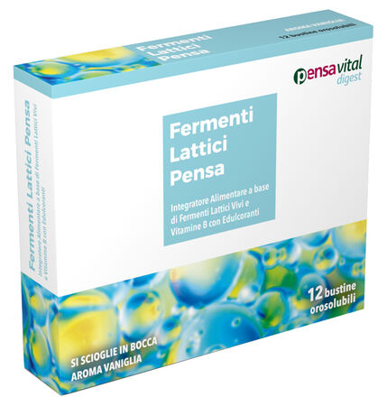 FERMENTI LATTICI VIVI E VITAMINE B 12 VANIGLIA BUSTINE OROSOLUBILI image not present
