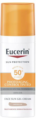 EUCERIN SUN PHOTOAGING CONTROL TINTED GEL CREME SPF50+ MEDIUM 50 ML image not present