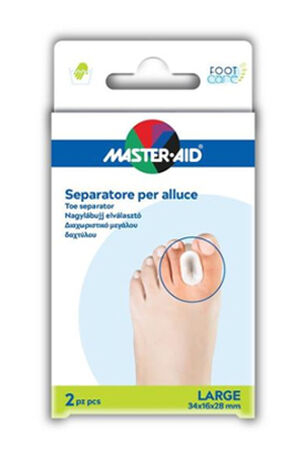 SEPARATORE DITA IN GEL MASTER-AID PER ALLUCE L 2 PEZZI image not present