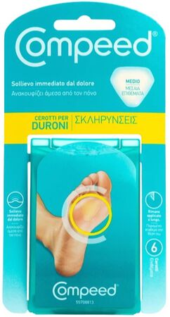 COMPEED CEROTTI PER DURONI MEDIO 6 PEZZI image not present
