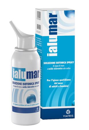 SOLUZIONE ISOTONICA SPRAY DI ACQUA DI MARE ACIDO IALURONICO SALE SODICO PER IGIENE NASO ADULTI E BAMBINI 100ML image not present