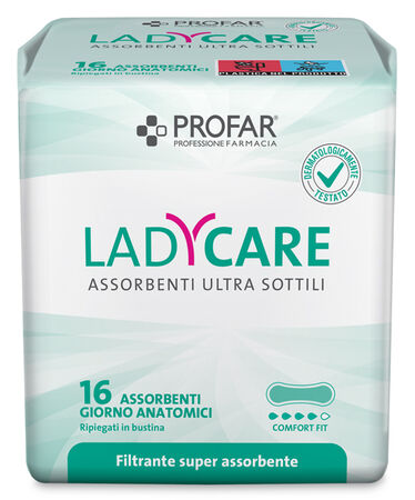 LADYCARE ASSORBENTI GIORNO ANATOMICI 16 PEZZI PROFAR image not present