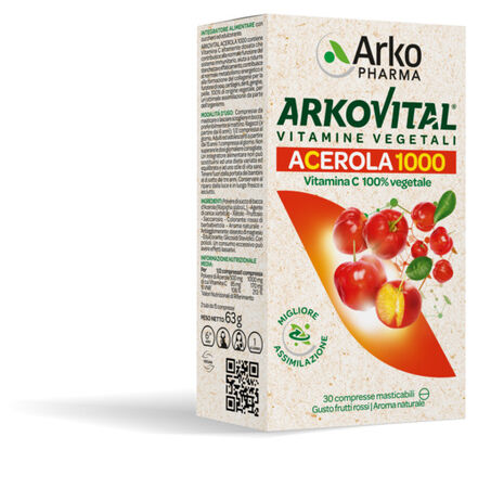 ARKOVITAL ACEROLA 1000 30 COMPRESSE MASTICABILI image not present