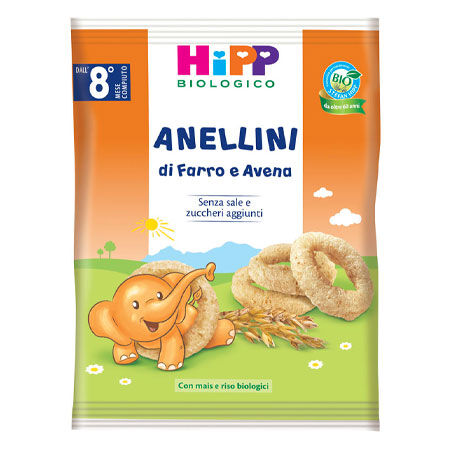 HIPP BIO ANELLINI FARRO AVENA 30 G image not present
