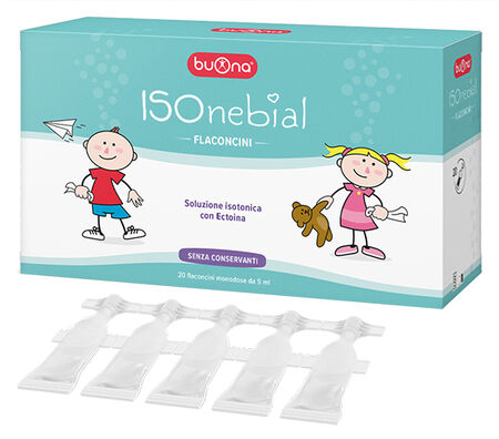 ISONEBIAL FLACONCINI SOLUZIONE ISOTONICA 0,9% CON AGGIUNTA DI ECTOINA 20X5 ML image not present
