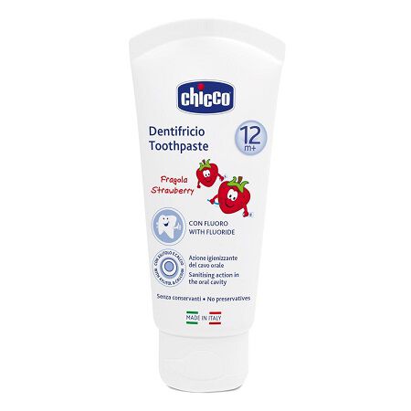 CHICCO DENTIFRICIO FRAGOLA 50 ML 12M+ CON FLUORO image not present
