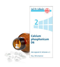 CALCIUM PHOSPHORICUM D6 SALE DR.SCHUSSLER N.2*D6 200 cpr flacone