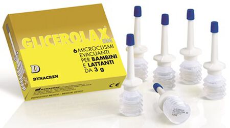 GLICEROLAX BAMBINI E LATTANTI MICROCLISMI EVACUANTI 6 PEZZI X 3 G CONTIENE AMIDO DI RISO image not present