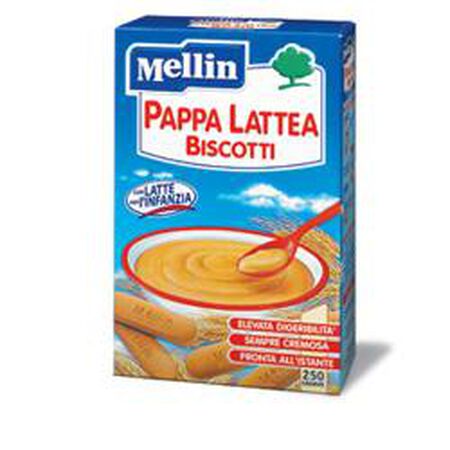 MELLIN PAPPA LATTE BISCOTTI 250 G NUOVO FORMATO image not present