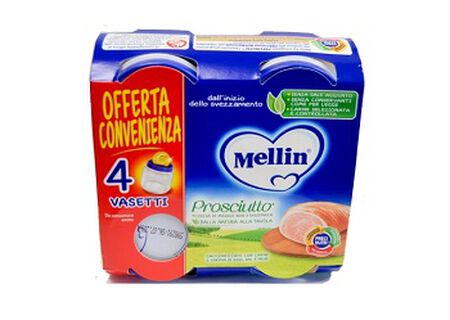 MELLIN OMOGENEIZZATO PROSCIUTTO 4 X 80G image not present