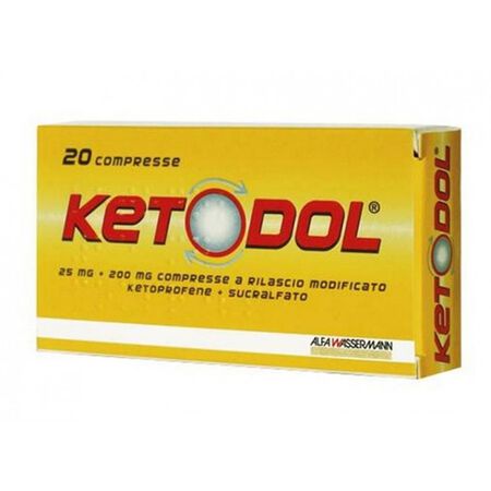 KETODOL*20 cpr 25 mg + 200 mg image not present