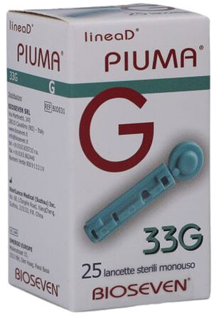 LANCETTE PUNGIDITO LINEA D PIUMA GAUGE 33 25 PEZZI image not present