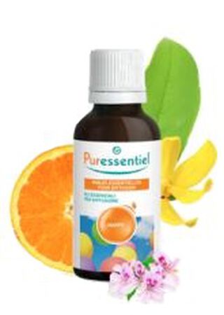 PURESSENTIEL MISCELA HAPPY ECOCERT MISCELA PER DIFFUSIONE HAPPY CERTIFICATA ECOCERT 30 ML image not present