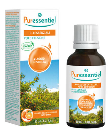 Puressentiel Miscela Viaggio In Sicilia - Oli essenziali per diffusione 30ml image not present
