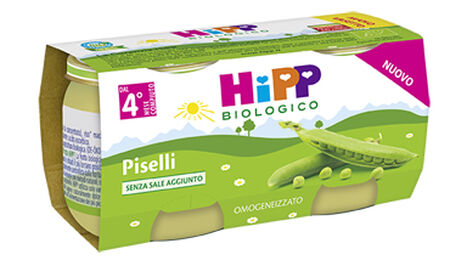 HIPP BIO OMOGENEIZZATO PISELLI 2X80 G image not present