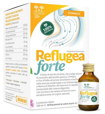 SALUGEA REFLUGEA FORTE 18 FLACONCINI DA 10 ML image not present