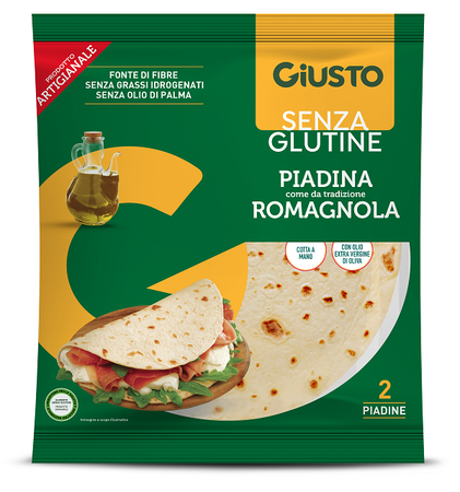 GIUSTO SENZA GLUTINE PIADINA 220 G image not present