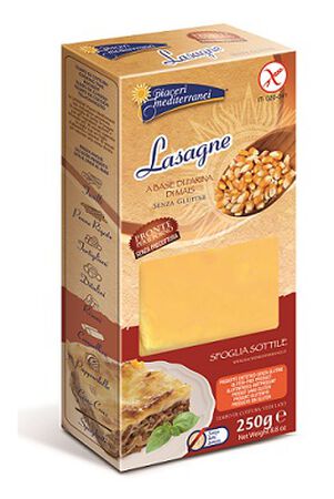PIACERI MEDITERRANEI PASTA FARINA MAIS LASAGNE 250 G image not present