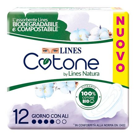 LINES COTONE BIO ULTRA ALI 10+2 PEZZI image not present